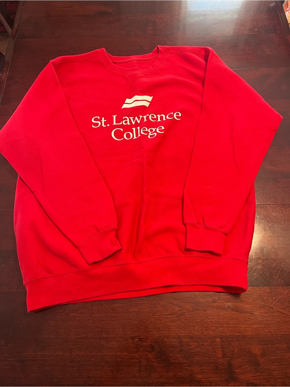 St. Lawrence College Red Crewneck Sweatshirt